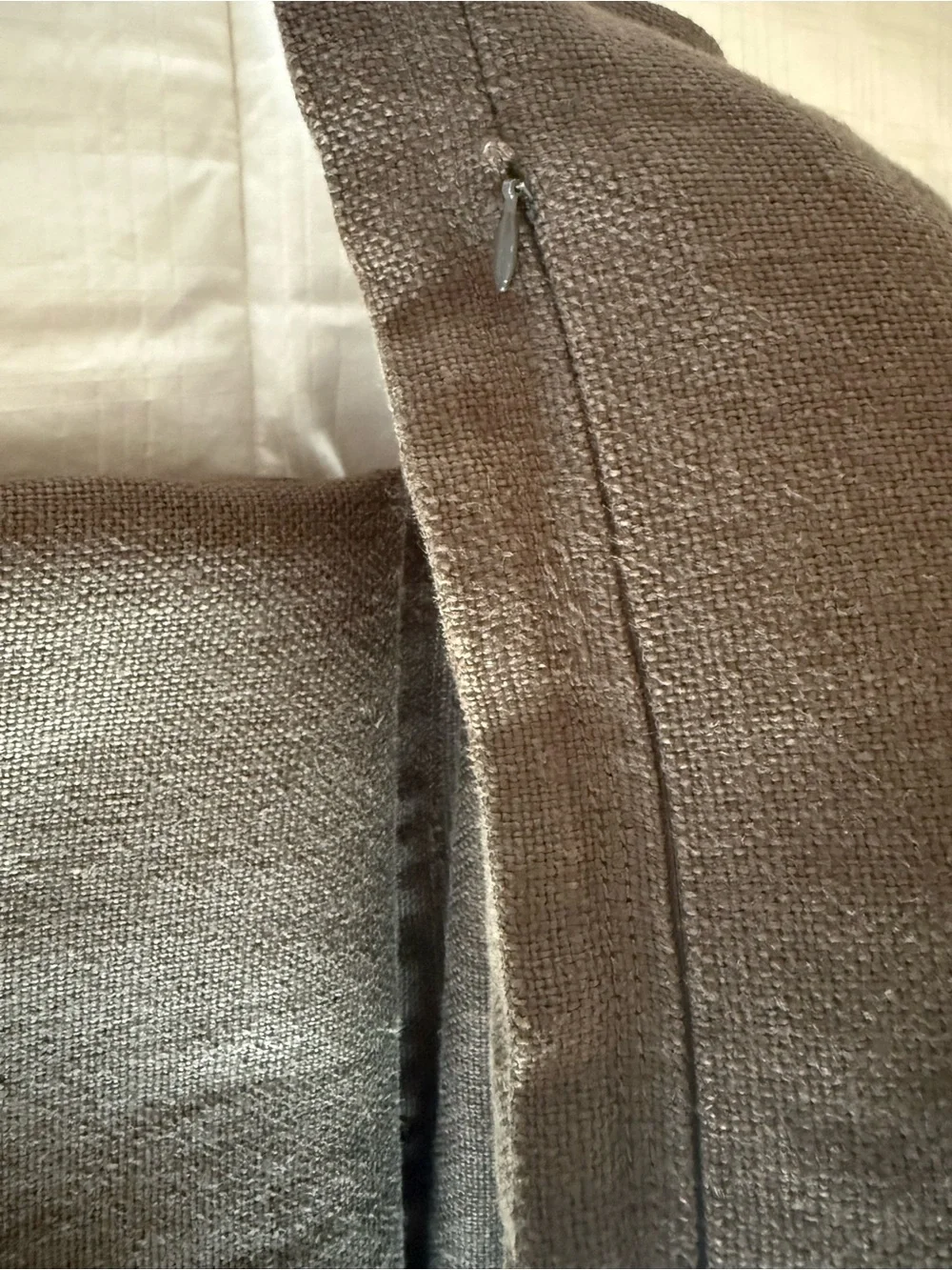 Restoration Hardware Belgian textured Belgian Linen Euro Pillow Covers (3) Brown